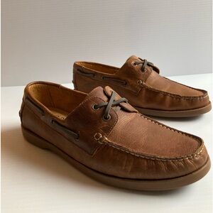 MJNY By Marc Joseph Men’s Shoes, Size 9, Brown. Style Boat Shoes